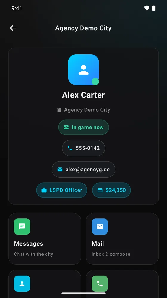 Screenshot of Agency Companion 2