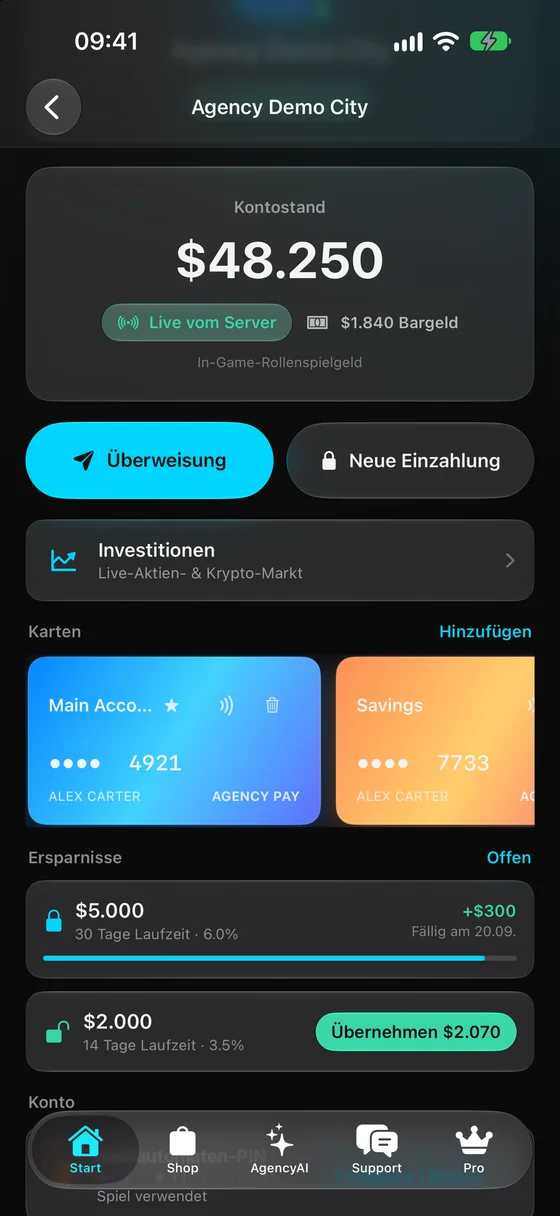 Bildschirmfoto von Agency Companion 4